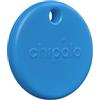 Chipolo POP Tracker - Un tracker Bluetooth sonoro, colorato e compatibile con Chiama il telefono e gli Avvisi di fuori portata, Works with Apple Find My o Android Find My Device - Blu