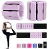 JORICY Peso Caviglia, Pesi Regolabili da 1,5 kg(1 Paio) Peso del Polso Regolabile Peso Caviglia, Pesi per Caviglie, Pesi per Polsi E Caviglie per Pilates Yoga Nuoto Fitness Jogging Ginnastica, Viola