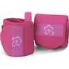 HANAMI Fit Polsiere sportive rosa - Supporto elastico fitness da polso durevole donna palestra sollevamento pesi, bodybuilding e crossfit previene tendinite