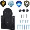XPOOP Staffa di Montaggio per Freccette, Kit Montaggio Bersaglio Dartboard Montaggio, Supporto per Freccette, Supporto per Bersaglio, Viene Fornito con 4 Adesivi per Freccette (Nero)