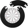 Zinueen Dart Catchring Surround, anello di raccolta per freccette surround, Anello Di Protezione In EVA, Cornice per Freccette, Anello di Protezione per Bersaglio per Freccette da 45 cm, Diametro Totale 72 cm