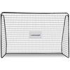 Dunlop Porta da Calcio 300 x 205 x 120 cm - Porta da Calcio per Giardino Bambini e Adulti - Accessori per Allenamento Calcio Interni ed Esterni - Metallo - Nero