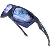 KAPVOE Occhiali Polarizzati da Pesca Per Uomini Donne Occhiali Sportivi Occhiali da Ciclismo Baseball Corsa Guida Mtb Bici 12