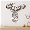 Wallity Hanah Home Dipinto a mano, accessorio decorativo da parete in metallo, colore anticato, 49 x 50 cm, durevole 1,5 mm, pezzo unico per decorazione della casa e stile