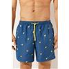 Calzedonia Boxer In Fantasia Uomo Costume Formentera Blu