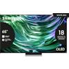 Samsung TV QE65S94DAEXZT OLED 4K, Smart TV 65" Processore NQ4 AI GEN2, Infinity One, DVBT-2, Q-Symphony & Dolby Atmos, compatibile con Bixby, Alexa e Google Assistant, Carbon Silver 2024
