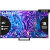 Samsung TV QE65Q74DATXZT QLED 4K, Smart TV 65" Quantum processor 4K, AirSlim, DVBT-2, Q-Symphony & OTS Lite, Integrato con Alexa e Bixby, compatibile con Google Assistant, Titan Gray 2024