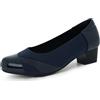 Ortho+rest Scarpe Eleganti Donna per Alluce Valgo con Tacco Basso - Loafer Ortopediche Slip-on (38,Nude)