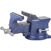 DAYUAN Morsa da Banco in Acciaio a 360° da 10,2 cm con Base Incudine - Pinza da Tavolo Girevole Robusta per Officina Industriale