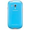 Samsung EFC-1M7BLEGSTD Protective Cover per Galaxy S3 Mini, Azzurro