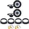 IPNOSIS Kit 4 Casse ALPINE SXE-1725S + SXE-1725S per Fiat Croma dal 2005 in poi con 2 Supporti Anteriori, 2 Supporti Posteriori e 4 Connettori