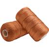 Uiopa Filo Macrame 1,5mm x 400m, Corda Macrame in Nylon Cordino per Borse Uncinetto, Filo Marrone Giallastro per Ferri e Uncinetto, Fai da Te, Decorazioni, Artigianato