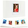 Ruibytree Album Fotografico Premium per Instax Mini, 64 Tasche, Bianco