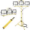 Willpower Faretto LED da Cantiere su Treppiede 300W 30000LM Proiettore LED con Cavo 3m Impermeabile IP66 Faro da Lavoro LED Luce Bianca 6000K per Esterni Interni Feste Barbeque Garage Giardino