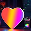 Cpeelsdo Lettere Luminoso APP Controllo, RGB Luci LED di Lettera Alfabeto con USB, Figura a Lettere Luce per Decorazione e Atmosfera, Luci Notturne Scrivania, Compleanni, Matrimoni, Vetrine - Cuore