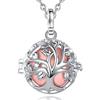 CELESTIA Chiama Angeli Gravidanza Collana Richiamo degli Angeli Gravidanza Ciondolo Albero della Vita Placcato Argento con 76~114CM Catene Regalo Donna Incinta