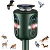 BULAGE Repellente per Gatti, dissuasore per gatti 360 gradi per giardino 5 modalità Regolabili solare ultrasuoni per gatti, dissuasori per piccioni repellente per cani uccelli cani IP66 Impermeabile