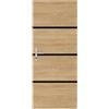 NORDLINGER PRO Kit di ristrutturazione per porte decoro rovere e profili neri - Modello non incollato