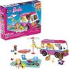 Mega Brands Barbie, Mega Barbie - Camper da sogno con molti accessori e sorprese e 2 Barbie Micro - bambole, giocattolo per bambini dai 5 anni in su, GWR35, multicolore