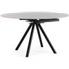 Bizzotto Tavolo allungabile Rauni Ø 87/135 nero-grigio chiaro