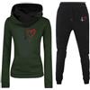 JokeLomple Tuta Donna Completa Set - Tuta Sportiva Donna Curvy Jogging Tracksuit Fitness Tute Sportive da Passeggio Manica Lunga Moda Sport Pantaloni Inverno Completa Senza Cappuccio