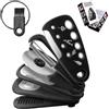 HoaaiGo Set di utensili da cucina 6 in 1, mini pelapatate, accessori da cucina salvaspazio, accessori da campeggio, grattugia per formaggio, apribottiglie, tagliapizza, aglio e zenzero, taglia rosmarino