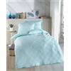 Nuit Des Rêves Set trapunta XXL (155 x 220 cm) in menta, 70% cotone, 30% poliestere, include 1 federa (80 x 80 cm), lavabile in lavatrice, design elegante