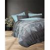 Nuit Des Rêves Premium Ranforce - Set di copertine singole, 135 x 200 cm, 100% cotone, antracite | Reactive Printing, lavabile in lavatrice, chiusura con bottoni, Cozy & Stylish Bedding, Twin