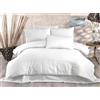 Nuit Des Rêves Elegant White Single Quilt Cover Set 135 x 200 cm Duvet & 80 x 80 cm Pillowcase | 70% poliestere 30% cotone | Lavabile in lavatrice