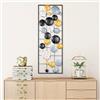Wallity Hanah Home Dipinto a mano, accessorio decorativo da parete, in metallo, 32 x 90 x 4 cm, 100% metallo, colori unici, perfetto per decorazioni per la casa e gli amanti dell'arte