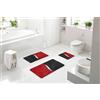 BATEX Tappeto da bagno GELO 70x120 cm rosso