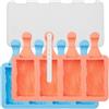 Lurch Set di 2 stampi per ghiaccio sul gambo, in silicone, con coperchio, riutilizzabili, per bambini e adulti - Wave