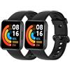 MIJOBS 2 Cinturini Compatibili con Xiaomi Redmi Watch 2Lite & POCO Watch Cinturino in Silicone Braccialetti Sportivi Impermeabili