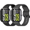 MIJOBS 2 Pezzi Cinturini Compatibili con Xiaomi Smart Band 9 Pro e Redmi Watch 5 Cinturino in Silicone, Bracciali di Ricambio per Xiaomi Redmi Watch 5, Cinturino Sportivo Xiaomi Band 9 Pro Bracciale