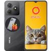 OSCAL Flat 2C Smartphone 2025 Android 14 64GB+6GB 2TB-TF, 6.56 HD+ Telefono Cellulare Octa Core, 5000mAh, 13MP+8MP Smartphone Offerta, 4G Dual SIM Cellulari 3 Slot/Face ID/OTG/GPS/3.5mm Jack Nero