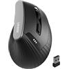 Uineer Mouse Verticale Wireless, mouse wireless 2,4G con Indicatore di Batteria, DPI a 4 Livelli, Design Ergonomico per il Comodo e la Riduzione dello Stress al Polso, Ideale per l'uso a Casa,Ufficio