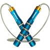 MOGOLD Corda per saltare per adulti fitness - Jumping Rope con cuscinetti a sfera - Qualità premium - Corda per saltare in acciaio con 4 mm di spessore 3 m di lunghezza regolabile