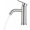 Minnhua Rubinetto Bagno Lavabo Acciaio Inossidabile 304, Miscelatore Cucina con Tubo Flessibile, Rubinetto Vasca da Bagno, Miscelatore Bagn per Lavandino, WC per Gli Ospiti