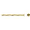 IROX 50 Viti 3 x 45 mm Tutto Filetto IROX Acciaio Zincato Giallo Testa Croce Pozidriv PZD Piana Svasata Vite per Legno e truciolare 3x45 truciolari