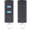 BakeWhiz Trasmettitore manuale per porta del garage per Hörmann HSE2-868 HSM4-868 HS4-868, garage Door Opener 2 pulsanti, ricambio compatibile con Hörmann Blue Buttons 868,3 MHz, telecomando per garage