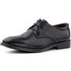 Hitmars Scarpe Uomo Derby Scarpe Eleganti Formale Vintage Oxford Scarpe,Classiche Comode A Nero 37