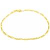 Monde Petit Braccialetto figaro - oro giallo 18k (750) - Scatola Regalo - Certificato di garanzia