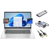 HP 17.3 FHD Laptop, 6-Core AMD Ryzen 5 7430U (beats i7-1255U), 32GB RAM, 2TB SSD + 256GB Portable SSD, WebCam, KeyPad, WiFi6, USB-C, HDMI, 3-in-1 External Storage Bundle, US Version KB, Win 11 Pro