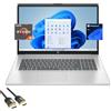 HP 17.3 FHD Laptop, 6-Core AMD Ryzen 5 7430U (beats i7-1255U), 32GB RAM, 2TB SSD, WebCam, KeyPad, WiFi6, USB-C, HDMI, PDG HDMI Cable, US Version KB, Win 11 Pro