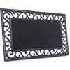 HANSE Home Zerbino in gomma, 45 x 75 cm, antiscivolo e resistente alle intemperie, effetto ghisa, per interni ed esterni, tappetino in gomma per corridoio, terrazza, ingresso - 45 x 75 cm