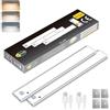 CLAR - Luce LED Sottopensile con Sensore di Movimento, Senza Fili e Ricaricabile, Luce Magnetica per Cucina e Armadio, 30 cm (Pack 2)