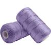 Uiopa Filo Macrame 1,5mm x 400m, Corda Macrame in Nylon Cordino per Borse Uncinetto, Filo Viola Chiaro per Ferri e Uncinetto, Fai da Te, Decorazioni, Artigianato