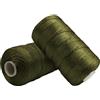 Uiopa Filo Macrame 1,5mm x 400m, Corda Macrame in Nylon Cordino per Borse Uncinetto, Filo Army Green per Ferri e Uncinetto, Fai da Te, Decorazioni, Artigianato