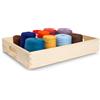 Creative Deco Grande Scatola in Legno | 40 x 30 x 6,5 cm (+/- 1 cm) | Scatole con Maniglie Cassetta Contenitore Portaoggetti Portagiochi | Ideale per Decoupage Documenti e Attrezzi