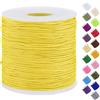 Uiopa Filo Nylon per Braccialetti 0,7mm x 120m Filo Braccialetti Fai da Te Cordone Perline per Collana, Bracciale, Creazione di Gioielli, Macramè, Artigianato